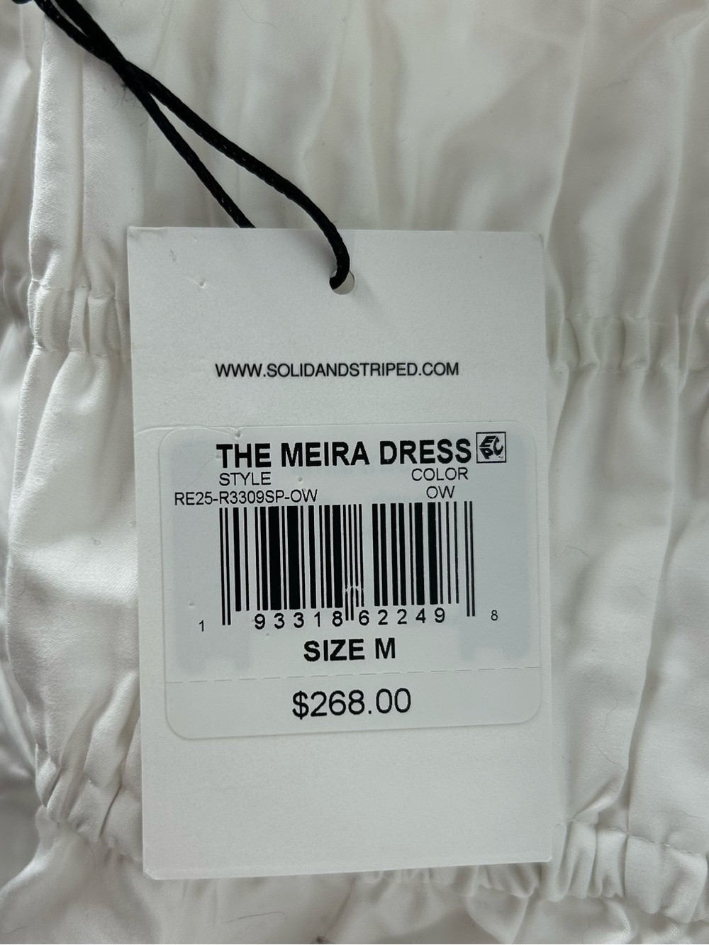 SOLID & STRIPED The Meira Dress White Halter Smocked Maxi Dress - Picture 7 of 9